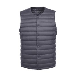 Piumino da uomo Parka Bang Brand Gilet da uomo Ultra leggero portatile scollo a V senza maniche Cappotto Uomo inverno senza colletto Fodera calda 220919