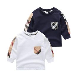 blue england shirt NZ - Baby Boys Plaid Shirts Child Kids Boys Long Sleeve Tops Shirt Spring Autumn Turn Down Collar Blouse211l