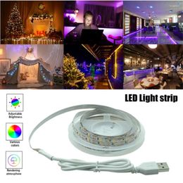 Strips 5m LED Light Decoration Lighting USB Warm Lamp For Festival Christmas Party Bedroom BackLight Flexible Night
