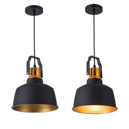 LED Pendant lights Vintage Loft E27 Hang lamp and 12W Lamps Aluminum dining lamp Wood Hanging Lightings