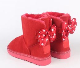 Cartoon Baby Snow Boots Mice Character Snow Boots For Toddlers Booties for Kids Baby Leather for Children's Winter Shoes