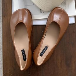 Sandals Autumn Women Flats Shoes 2022 Fashion Ballet Dance Casual Ladies Walking Square Toe Mother Zapatos