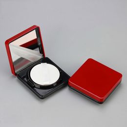 Square air cushion empty box foundation bottle with sponge powder puff red and black Colour matching packaging material