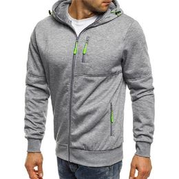 Men's Hoodies Sweatshirts Casual Sports Design Spring and Autumn Winter Long-sleeved Cardigan Hooded Hoodie 220919