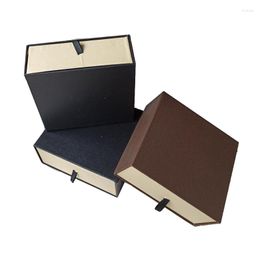 Gift Wrap 1/2/5Pcs Rigid Setup Boxes Luxury Belt Packaging Box Premier Quality Sliding Drawer Square Cardboard Packing