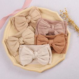 Elastic Bow Baby Headband Newborn Boy Girl Wide Turban Headwraps Topknot Hair Bands Kids Hair Accessories