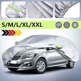 Car Covers Full Car Cover 190T Waterproof AntiUV Dustproof Outdoor Protection SUV Car Case Cover Universal For VWToyotaBMWBenzAudi J220907