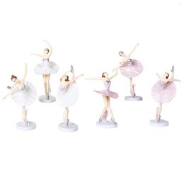 Festive Supplies Cake Topper Ballet Girls Decoration Ballerina Cupcake Toppers For Baby Shower Bridal