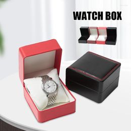 Watch Boxes Storage Box With Pillow Single Gift Cases Jewelry Bangle Bracelet For Men Women Display Organizer