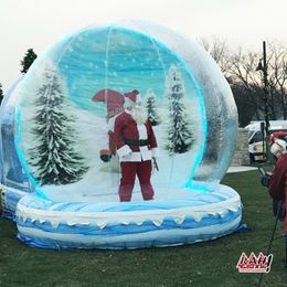 Party X MAS Activities 10ft Christmas Decoration Inflatable Snow Globe Transparent Bubble Tent Outdoor