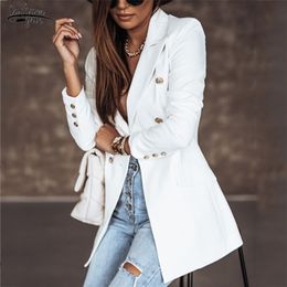 Women's Jackets Spring Thin Women Fashion White Black Blazers and Chic Button Office Suit Coat Ladies Elegant Outwear 17880 220919