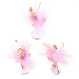 Festive Supplies Ballet Figurine Cake Statue Girl Cupcake Figurines Dancer Topperdecorations Ornaments Toppers Gifts Dancingsculpture