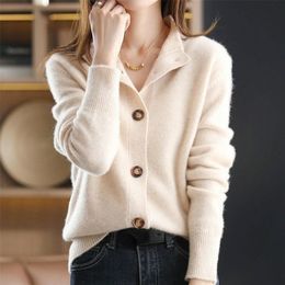 Cardigã de camisola de cashmere Sweater Sweater Cardigan para mulheres Trends de inverno estético Tops de malha de luxo Cardigans Woman Designer 220920