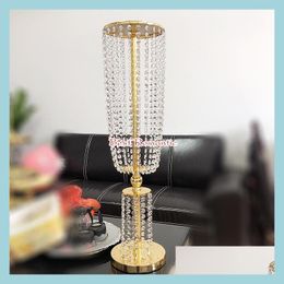 Party Decoration 5Pcs 31.4 Tall Acrylic Crystal Wedding Road Lead Centerpiece Event Decoration/Event For Table Drop Delivery 2021 Hom Dh05E