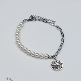 -Charm Armbänder Asymmetrische Perlenketten Edelstahl Armband für Frauen Glückliche Elefant Mädchen Freundschaft Schmuck Geschenke