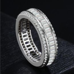 Authentic Sterling Silver Sparkling Bow Knot Stackable Ring Micro Pave CZ for Women and men Wedding Jewelry188E
