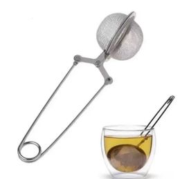 Kitchenware Accessories Tools Tea Infuser 304 Stainless Steel Sphere Mesh Strainer Coffee Herb Spice Philtre Diffuser Handle Ball Boutique Wholesale