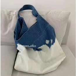 Evening Bags Casual Tote Shoulder Canvas Jeans Messenger Soft Student Large Capacity Open Shopping Handbags Women Whole Sale