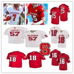 Ws American College Football Wear Custom 2021 College NC State Wolfpack Jersey Football TRENTON GILL DEVIN CARTER Philip Rivers Devin Leary Mat