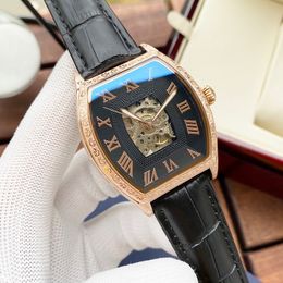 Relógios masculinos relógio de pulso oco movimento mecânico automático safira design à prova dwaterproof água montre de luxo 42mm cor múltipla