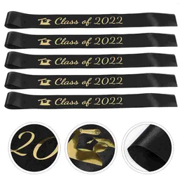 Party Decoration 5 Pcs Sashes Graduation Cloth Accessories Shoulder Straps Etiquette Belts For Class Students