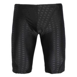 Men's Swimwear Alsoto Summer Swimwear Men Long Race Swimwear Hot Shark Skin Breathable Swimming Shorts For Men Adjustable Waist J220913