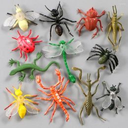 Party Masks 12Pcs/set Oys Fake Insect PVC Kids Toy Realistic Figurine Simulation Animal Toys Model