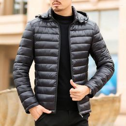 Men's Jackets Men's 2022 Fall/winter Men Down Jacket Fashion Solid Colour Short Trend Casual Slim Duck Clothing