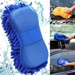 Chenille Wash Car Sponge Car Care Microfiber Cleaning Gloves Microfibre Sponge Cloth Auto Washer Colourful RRE14324