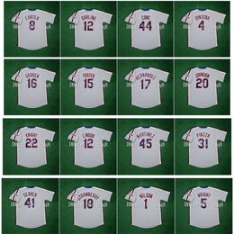 Gla1986 Retro Darryl Strawberry Jersey Francisco Lindor Pedro Martinez Mike Piazza Jose Reyes Tom Seaver Mookie Wilson David Wright w/ 25th