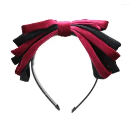 Hair Accessories 2022 Fashion Rich Velvet Large Bow Hairband Children Girls Headband