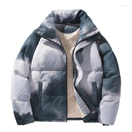 Men's Down Men's & Parkas Men 2022 Winter Color Thick White Duck Stand-Up Collar Windproof And Warm Business Casual Jacket