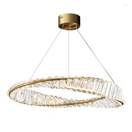 Chandeliers Postmodern Luxury Dining Room Chandelier Living Bedroom Crystal Simple Fixtures Home Restaurant Bar ED Decora Hanging Lamp