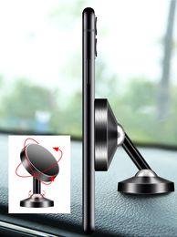 car mobile phone holder 360 rotating Centre console dashboard strong magnets magnetic