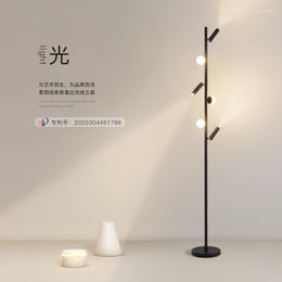 Floor Lamps Modern LED Lamp White/Black Spotlight Lights Indoor Touch Living Room Bedroom Standing Home Decor Light