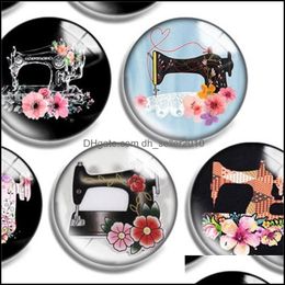 Clasps Hooks 10Mm 12Mm 14Mm 16Mm 20Mm 25Mm 30Mm Clasps Sewing Hine Round Glass Cabochon Jewelry Finding Fit 18Mm Snap Button Charm B Dhbdu