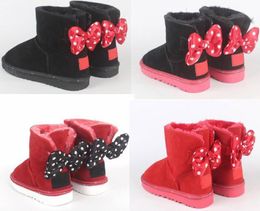 Cartoon Baby Snow Boots Character Snow Boots Toddlers Booties Kids Baby Genuine Leather Boots for Children's Winter Shoes eu21-35