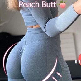 Womens Leggings Seamless Leggings Sexy Bubble Butt Push Up Pants Slim High Waist Fitness Legging Skinny Tight Mujer Gym Women Legging Dropship 220920