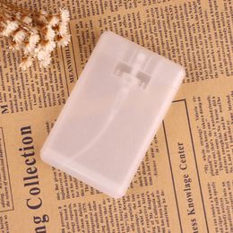 Card Shape 20ml Empty Plastic Mist Spray Bottle Cosmetics Packaging Container