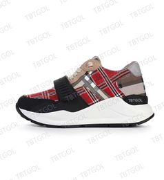 TBTGOL designer Real Leather Sneakers Vintage Mens Women Top striped Leather Plaid Sneakers Front Buckle Casual Sneakers NO281