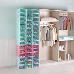 Clothing Storage 1554- HIGH QUALITYBlack Box Stitchingbox Can Be Superimposed Combination Shoe Cabinet Clamshell