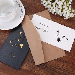 Gift Wrap 12 Constellation Greeting Cards Hollowed Star Birthday Card Year Vinage Business Invitation With Envelope Welcome Custom