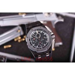Luxury Watch for Men Mechanical Watches Jf International 26400 Carbon Fiber Man Automatic Timing Clock Swiss Brand Sport Wristatches