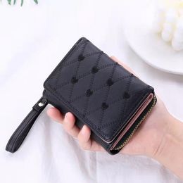 women designer wallets lady fashion casual coin zero card purses female short style clutchs no246
