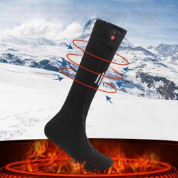 Sports Socks Electric Heated For Men Women Outdoor Sking Camping Hiking Warm Winter Heating With Battery Holders Box