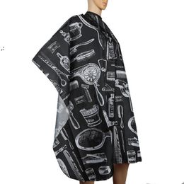 Adult Salon Barbers Hairdressing Capes Cloth Printing Hair Cutting Cape Gown Clothes Fashion Barber Hair Apron GCE14272