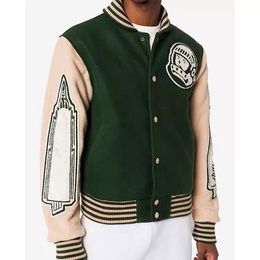 2024 Varsity Style Jacket Baseball Uniform Bomber Jacket For Women Men Retro Clothes Street Wear Oversized Coat Fashion Japan Club Boys