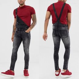 Men's Jeans Men's Rompers Suit Men Jumpsuit 2022 Fashion Cotton Casual Male Denim Slim Skinny Pants Overalls Playsuits Oversize