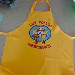 Aprons Breaking Bad LOS POLLOS Hermanos Apron Grill Kitchen Chef Apron Professional for BBQ Baking Adjustable 220920