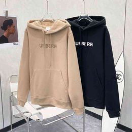 Brand Men's Hoodies B hOME Sweatshirts Fall 22 New Alphabet Print Loose Versatile Casual Crew Neck Hoodie The Right Version For Men And Women